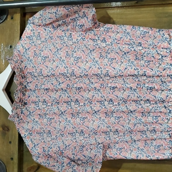 1. STATE FLORAL PINK BLUE DRESS FOREST FAIRY COTTAGE PRAIRIE ANGEL ROMANTIC - Picture 9 of 12